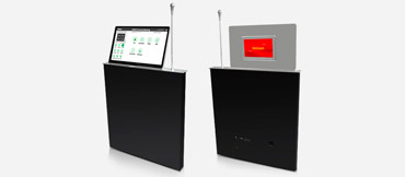 Дисплей Выдвижной монитор Моторизованный подъемник с двойным экраном и подъемным микрофоном (30 °)