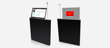 17,3-дюймовый дисплей Выдвижной монитор Моторизованный двойной экран Лифт с Паспортная табличка и подъемный микрофон (30 °)