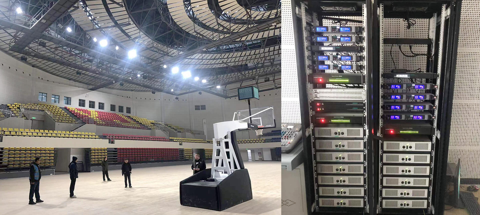 Профессиональная звуковая система для спортивного центра Yongji