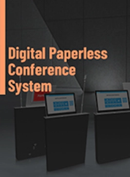 Система конференции цифров брошюры безбумажная
