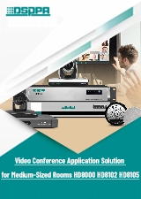Применение решения для видеоконференций для комнат среднего размера HD8000 HD8102 HD8105