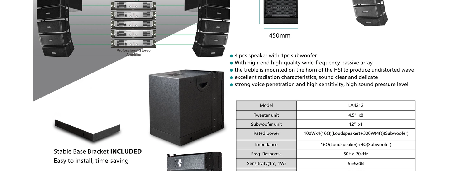 Профессиональный Line Array Громкоговоритель